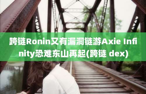 跨链Ronin又有漏洞链游Axie Infinity恐难东山再起(跨链 dex)