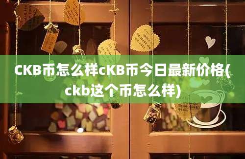 CKB币怎么样cKB币今日最新价格(ckb这个币怎么样)