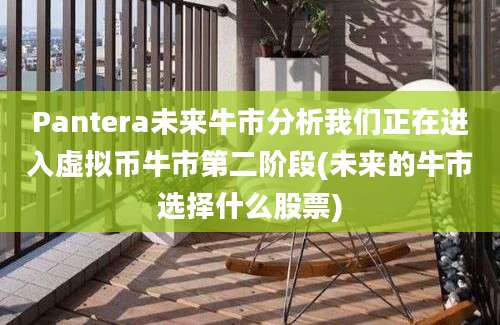 Pantera未来牛市分析我们正在进入虚拟币牛市第二阶段(未来的牛市选择什么股票)