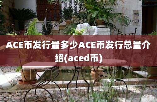 ACE币发行量多少ACE币发行总量介绍(aced币)