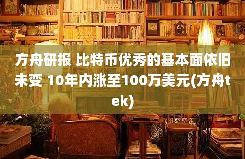 方舟研报 比特币优秀的基本面依旧未变 10年内涨至100万美元(方舟tek)