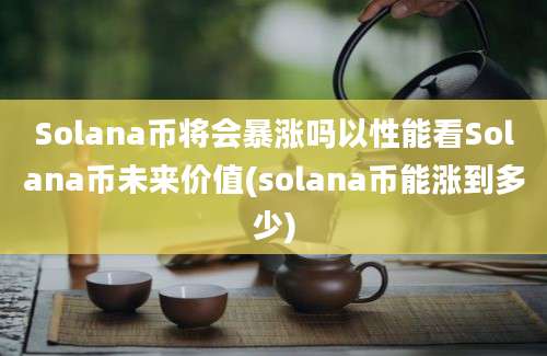 Solana币将会暴涨吗以性能看Solana币未来价值(solana币能涨到多少)