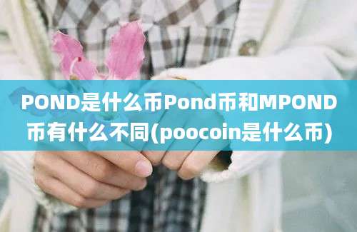 POND是什么币Pond币和MPOND币有什么不同(poocoin是什么币)