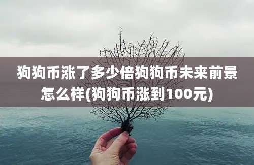 狗狗币涨了多少倍狗狗币未来前景怎么样(狗狗币涨到100元)