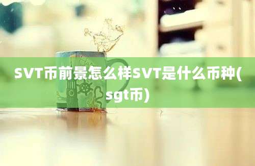 SVT币前景怎么样SVT是什么币种(sgt币)