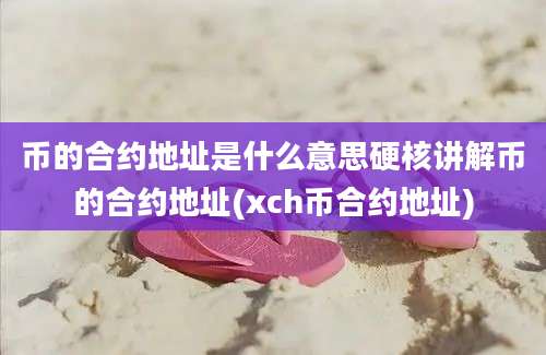 币的合约地址是什么意思硬核讲解币的合约地址(xch币合约地址)