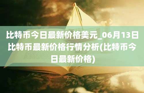 比特币今日最新价格美元_06月13日比特币最新价格行情分析(比特币今日最新价格)