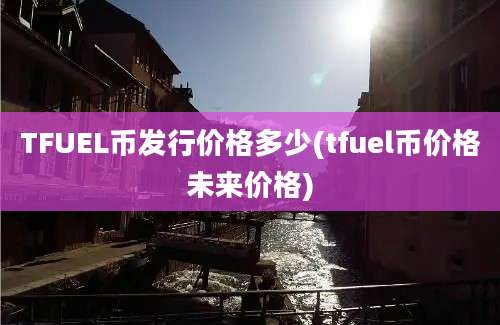 TFUEL币发行价格多少(tfuel币价格未来价格)