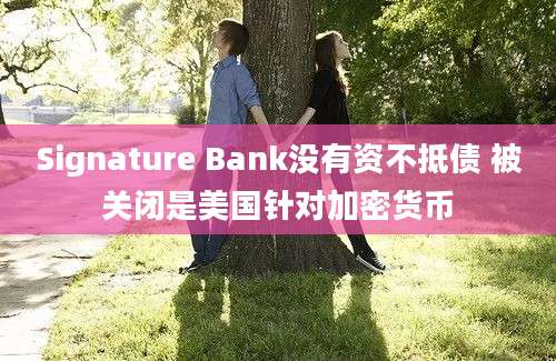 Signature Bank没有资不抵债 被关闭是美国针对加密货币