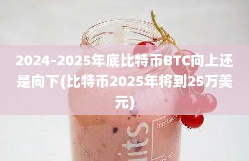 2024-2025年底比特币BTC向上还是向下(比特币2025年将到25万美元)