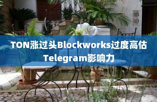 TON涨过头Blockworks过度高估Telegram影响力