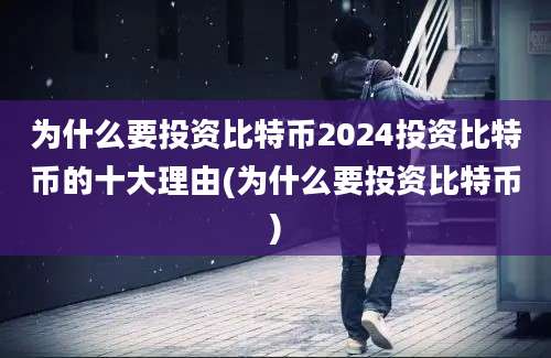 为什么要投资比特币2024投资比特币的十大理由(为什么要投资比特币)