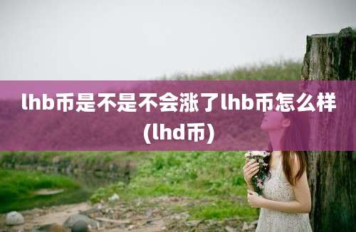 lhb币是不是不会涨了lhb币怎么样(lhd币)