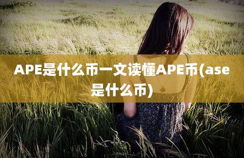 APE是什么币一文读懂APE币(ase是什么币)