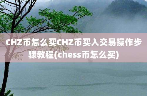 CHZ币怎么买CHZ币买入交易操作步骤教程(chess币怎么买)