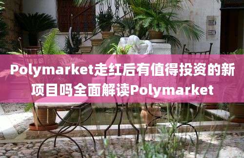 Polymarket走红后有值得投资的新项目吗全面解读Polymarket