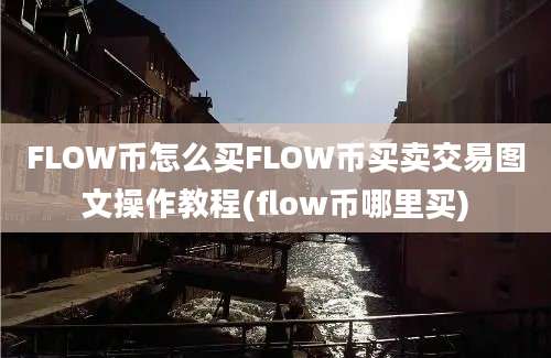 FLOW币怎么买FLOW币买卖交易图文操作教程(flow币哪里买)