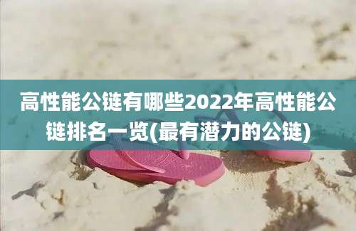 高性能公链有哪些2022年高性能公链排名一览(最有潜力的公链)