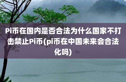 Pi币在国内是否合法为什么国家不打击禁止Pi币(pi币在中国未来会合法化吗)