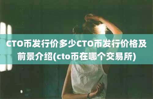 CTO币发行价多少CTO币发行价格及前景介绍(cto币在哪个交易所)