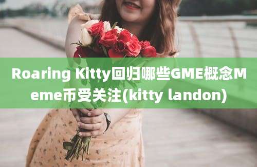 Roaring Kitty回归哪些GME概念Meme币受关注(kitty landon)