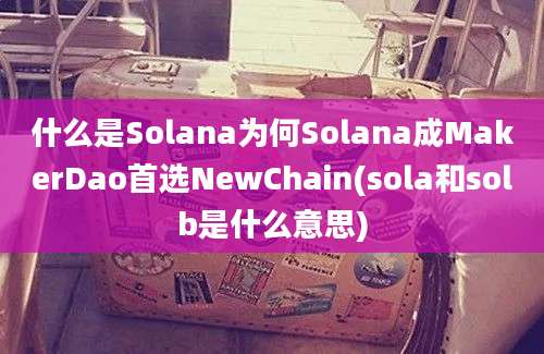 什么是Solana为何Solana成MakerDao首选NewChain(sola和solb是什么意思)