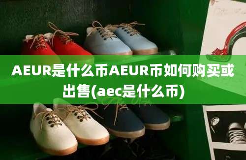 AEUR是什么币AEUR币如何购买或出售(aec是什么币)