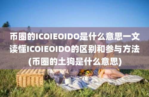 币圈的ICOIEOIDO是什么意思一文读懂ICOIEOIDO的区别和参与方法(币圈的土狗是什么意思)