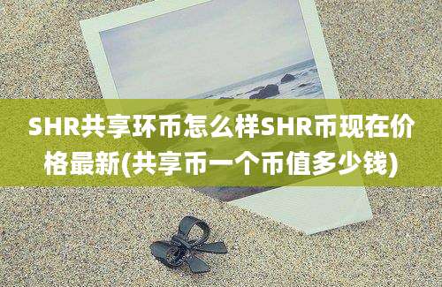 SHR共享环币怎么样SHR币现在价格最新(共享币一个币值多少钱)