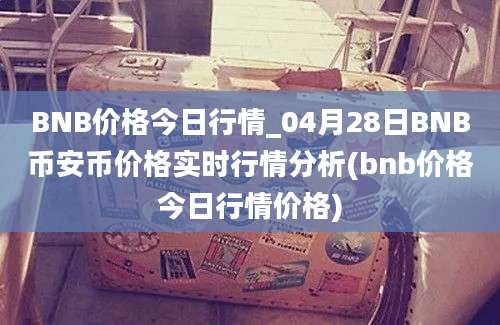 BNB价格今日行情_04月28日BNB币安币价格实时行情分析(bnb价格今日行情价格)