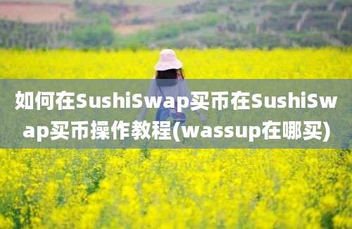 如何在SushiSwap买币在SushiSwap买币操作教程(wassup在哪买)