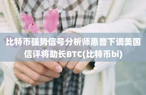 比特币强势信号分析师惠誉下调美国信评将助长BTC(比特币bi)