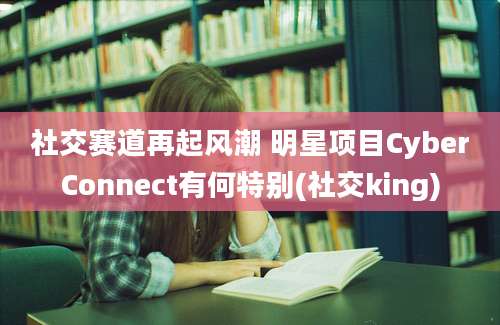 社交赛道再起风潮 明星项目CyberConnect有何特别(社交king)