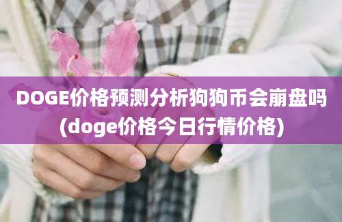 DOGE价格预测分析狗狗币会崩盘吗(doge价格今日行情价格)