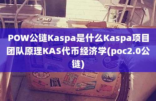 POW公链Kaspa是什么Kaspa项目团队原理KAS代币经济学(poc2.0公链)