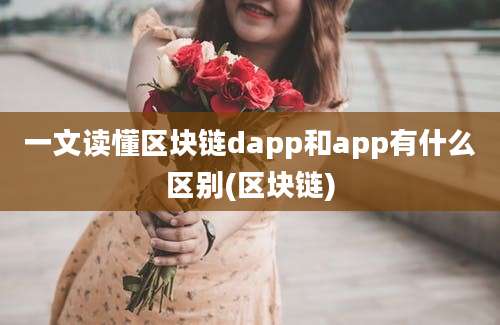 一文读懂区块链dapp和app有什么区别(区块链)