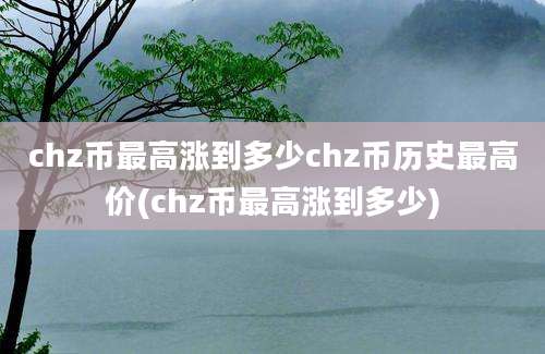 chz币最高涨到多少chz币历史最高价(chz币最高涨到多少)