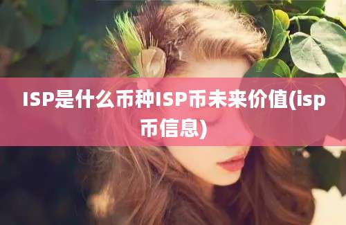 ISP是什么币种ISP币未来价值(isp币信息)