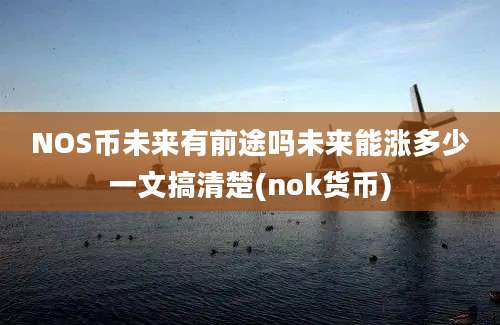 NOS币未来有前途吗未来能涨多少一文搞清楚(nok货币)