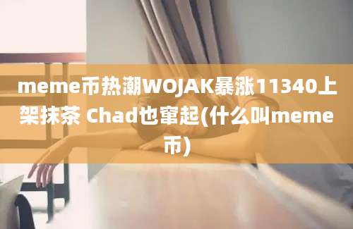 meme币热潮WOJAK暴涨11340上架抹茶 Chad也窜起(什么叫meme币)