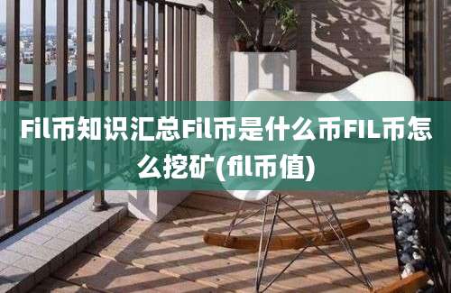 Fil币知识汇总Fil币是什么币FIL币怎么挖矿(fil币值)