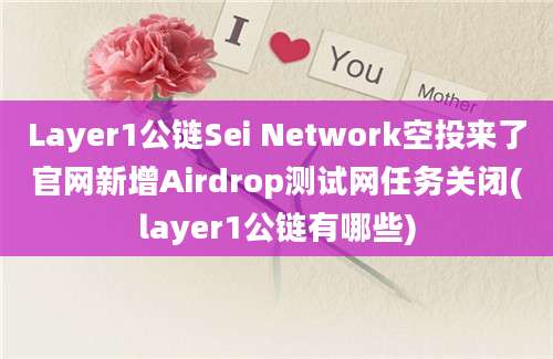 Layer1公链Sei Network空投来了官网新增Airdrop测试网任务关闭(layer1公链有哪些)