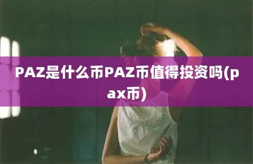 PAZ是什么币PAZ币值得投资吗(pax币)