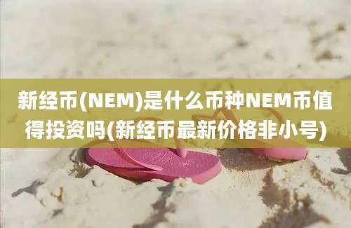 新经币(NEM)是什么币种NEM币值得投资吗(新经币最新价格非小号)