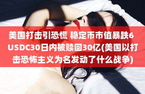 美国打击引恐慌 稳定币市值暴跌6 USDC30日内被赎回30亿(美国以打击恐怖主义为名发动了什么战争)