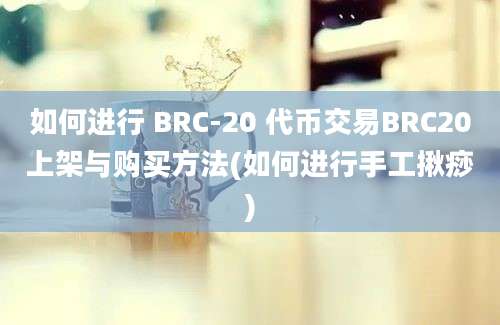 如何进行 BRC-20 代币交易BRC20上架与购买方法(如何进行手工揪痧)