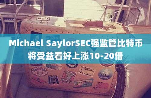 Michael SaylorSEC强监管比特币将受益看好上涨10-20倍