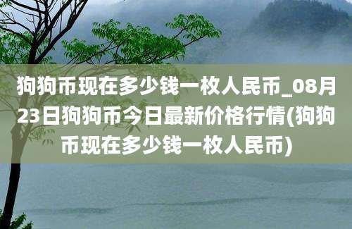 狗狗币现在多少钱一枚人民币_08月23日狗狗币今日最新价格行情(狗狗币现在多少钱一枚人民币)