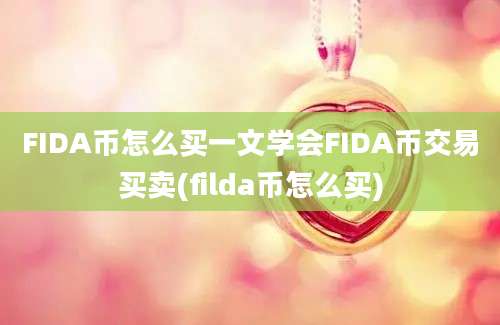 FIDA币怎么买一文学会FIDA币交易买卖(filda币怎么买)