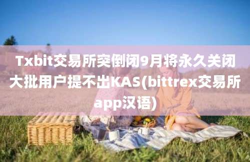 Txbit交易所突倒闭9月将永久关闭大批用户提不出KAS(bittrex交易所app汉语)